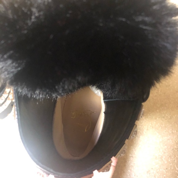 - Christian Louboutin Yeti Studded Boot Black 35 / 5 - Picture 13 of 14
